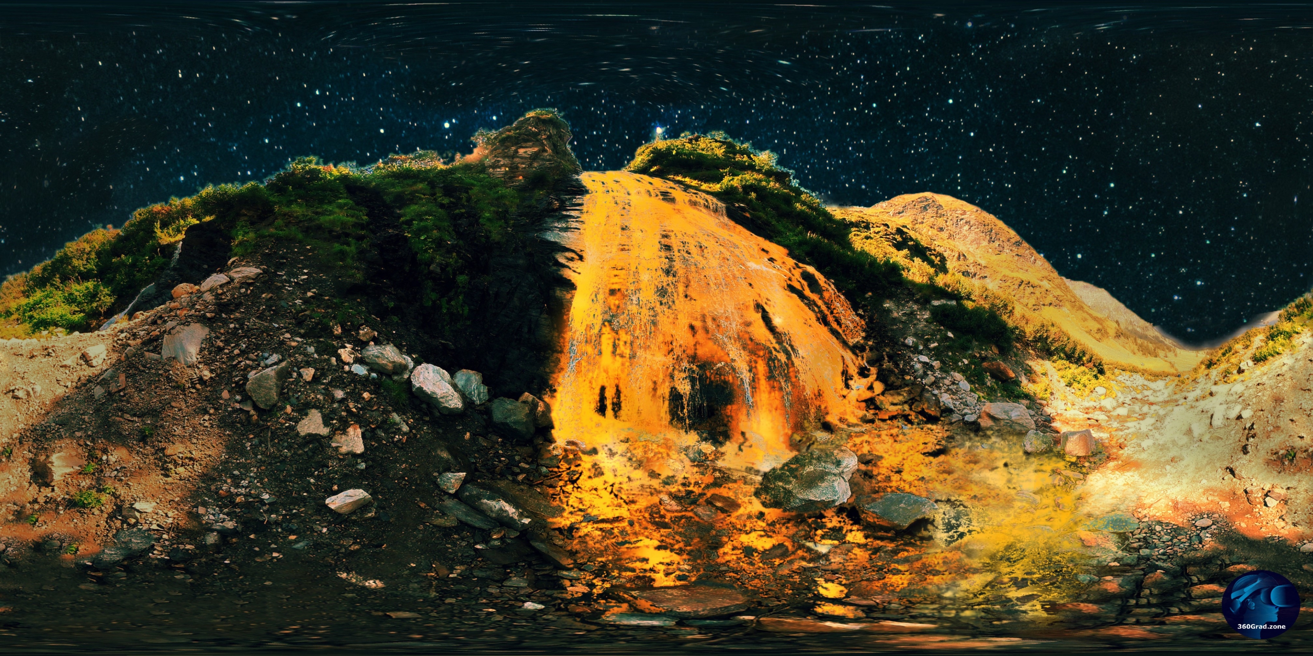 Der goldene Wasserfall von Kolm Saigurn