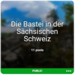 Die Bastei in der Sächsischen Schweiz